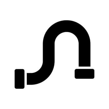 Plumbing Pipe Icon Vector Symbol Design Illustration
