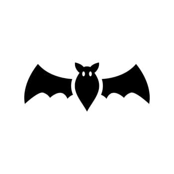 Bat Icon Vector Symbol Design Illustration