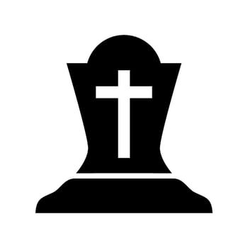 Grave Icon Vector Symbol Design Illustration