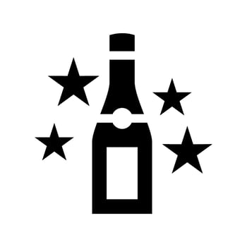 Champagne Icon Vector Symbol Design Illustration