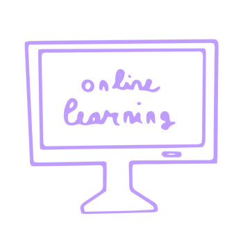 monitor online learning text png