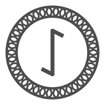 Runic alphabets icon with traditional pattern circle. Runes symbol graphic. Ancient norse. png