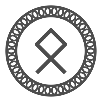 Runic alphabets icon with traditional pattern circle. Runes symbol graphic. Ancient norse. png