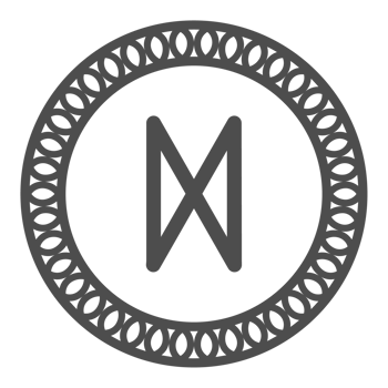 Runic alphabets icon with traditional pattern circle. Runes symbol graphic. Ancient norse. png