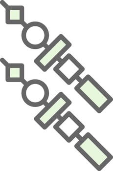 Kebab Vector Icon Design