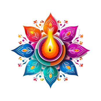 vector Diwali light candle stock png