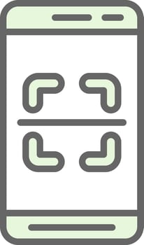 Mobile Scanner  Vector Icon Design