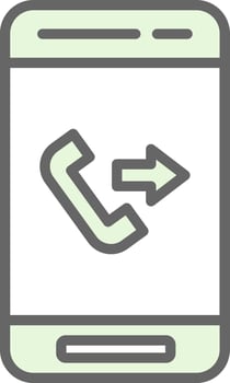 Outgoing Call  Vector Icon Design