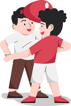 Kids Play Balloon Dance Competition Illustration vector
