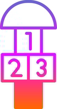 Hopscotch  Vector Icon Design