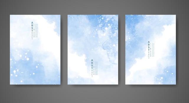 Cover template with watercolor background. Design for your cover, date, postcard, banner, logo. vector