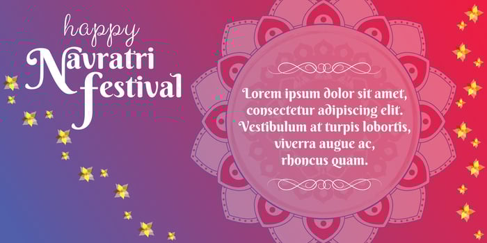 An illustration dedicated to the Navratri festival, with a colorful background. Girls dance folk dances. Happy Navratri vector