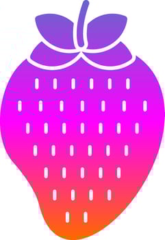 Strawberry Vector Icon Design