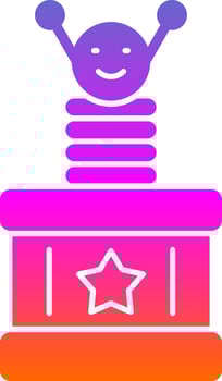 Surprise Box  Vector Icon Design