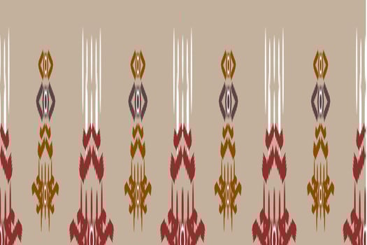 Ikat paisley seamless pattern, traditional seamless pattern, aztec style, embroidery, abstract, vector, design illustration for texture, fabric, print. vector