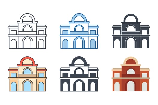 Hotel icon symbol template for graphic and web design collection logo vector illustration