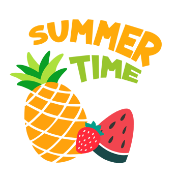summer time stickers png