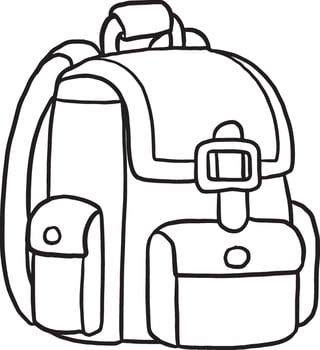 bag patchwork draw cartoon doodle kawaii anime coloring page cute illustration drawing clip art character chibi manga comic vector