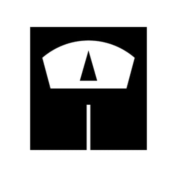 Weight Icon Vector Symbol Design Illustration