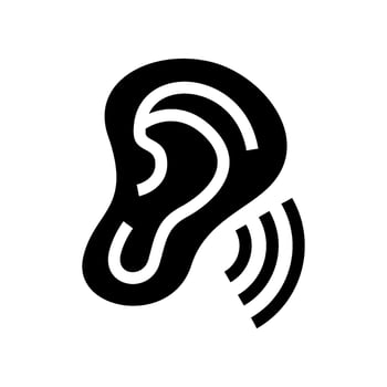 Ear Icon Vector Symbol Design Illustration