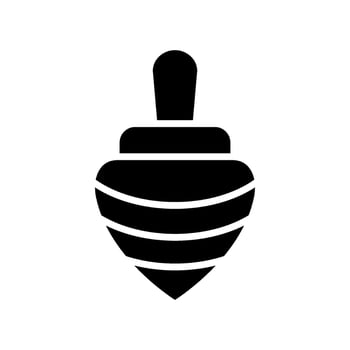 Spinning Top Icon Vector Symbol Design Illustration