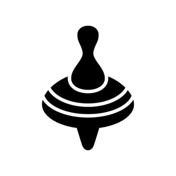 Spinning Top Icon Vector Symbol Design Illustration
