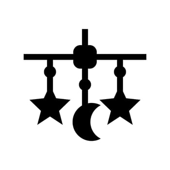 Hanging Toys Icon Vector Symbol Design Illustration