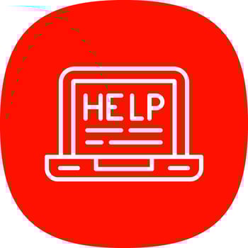 Help  Vector Icon Design