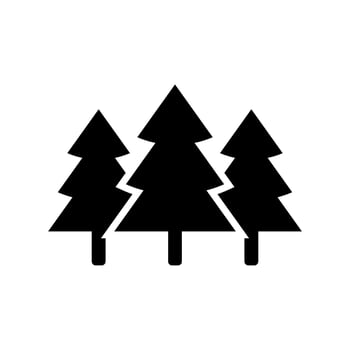 Forest Icon Vector Symbol Design Illustration