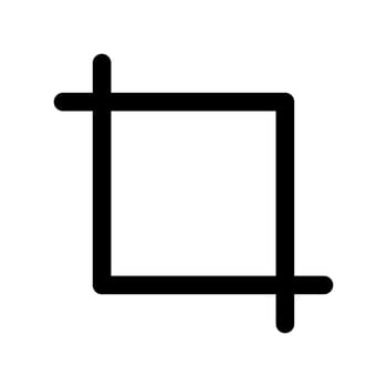 Crop Icon Vector Symbol Design Illustration