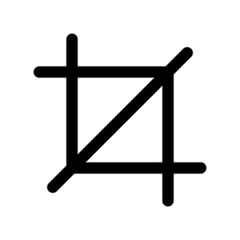 Crop Icon Vector Symbol Design Illustration