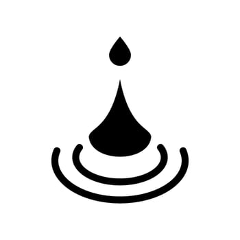 Water Drop Icon Vector Symbol Design Illustration