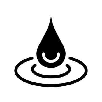 Water Drop Icon Vector Symbol Design Illustration