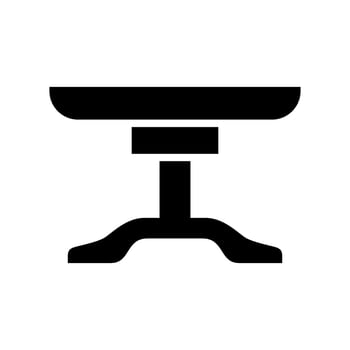 Table Icon Vector Symbol Design Illustration