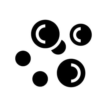 Bubbles Icon Vector Symbol Design Illustration