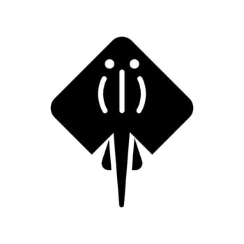 Stingray Icon Vector Symbol Design Illustration