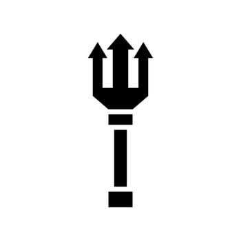 Trident Icon Vector Symbol Design Illustration