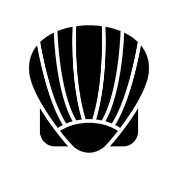 Shell Icon Vector Symbol Design Illustration