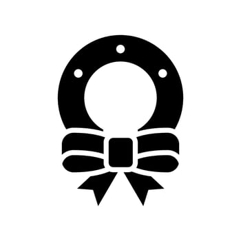 Wreath Icon Vector Symbol Design Illustration