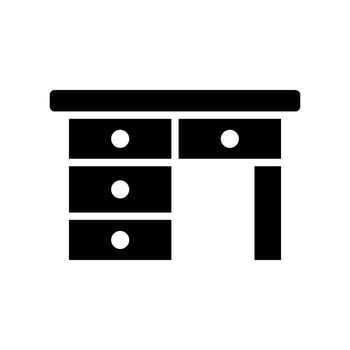 Desk Icon Vector Symbol Design Illustration