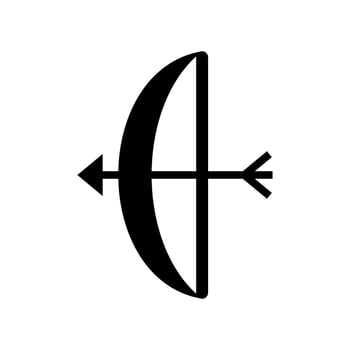 Archer Icon Vector Symbol Design Illustration