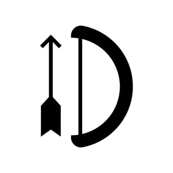 Archer Icon Vector Symbol Design Illustration