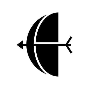 Archer Icon Vector Symbol Design Illustration