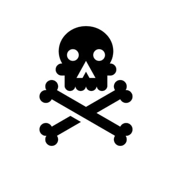 Skull Icon Vector Symbol Design Illustration