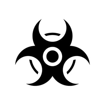 Biohazard Icon Vector Symbol Design Illustration