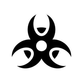 Biohazard Icon Vector Symbol Design Illustration