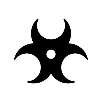 Biohazard Icon Vector Symbol Design Illustration