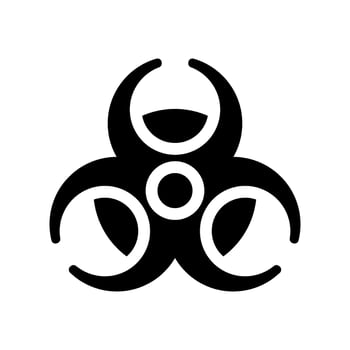 Biohazard Icon Vector Symbol Design Illustration