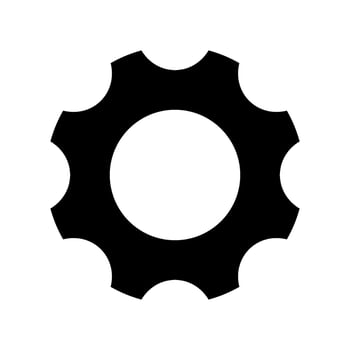 Settings Icon Vector Symbol Design Illustration