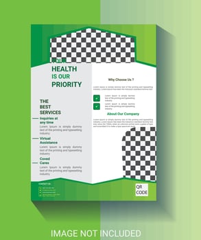 creative modern medical flayer design template vector